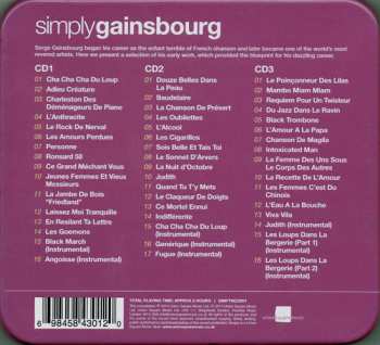 3CD/Doos Serge Gainsbourg: Simply Gainsbourg (3 CDs From The Genius Of Chanson)