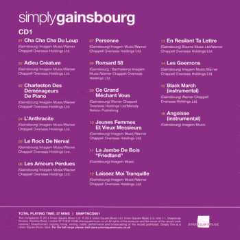 3CD/Doos Serge Gainsbourg: Simply Gainsbourg (3 CDs From The Genius Of Chanson)
