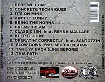 CD Serge Severe: Concrete Techniques
