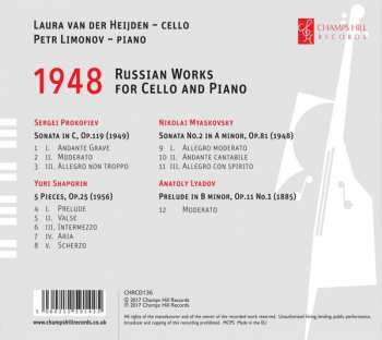 CD Sergei Prokofiev: 1948: Russian Works For Cello And Piano