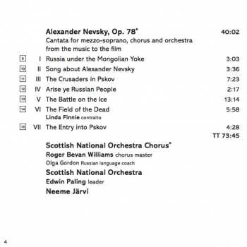 CD Sergei Prokofiev: Alexander Nevsky - Scythian Suite - Suite From 'The Steel Dance'
