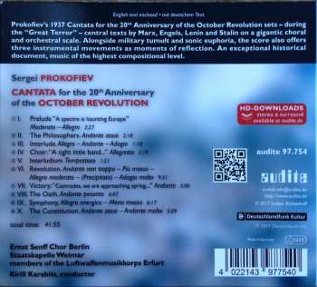 CD Sergei Prokofiev: Cantata For The 20th Anniversary Of The October Revolution