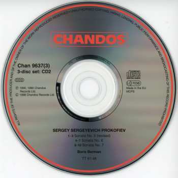 3CD/Doos Sergei Prokofiev: Complete Piano Sonatas
