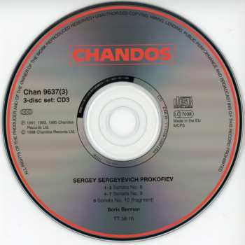3CD/Doos Sergei Prokofiev: Complete Piano Sonatas