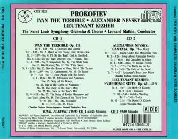 2CD/Doos Sergei Prokofiev: The Film Music: Alexander Nevsky;  Ivan The Terrible; Lt. Kizheh