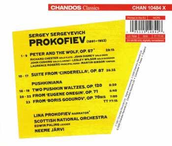 CD Sergei Prokofiev: Peter And The Wolf · Pushkiniana · Suite From 'Cinderella'