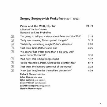 CD Sergei Prokofiev: Peter And The Wolf · Pushkiniana · Suite From 'Cinderella'