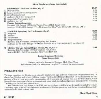 CD Sergei Prokofiev: Peter And The Wolf / Symphony No. 2