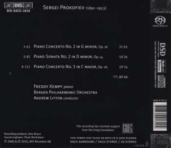 SACD Sergei Prokofiev: Piano Concertos 2 & 3 / Sonata No. 2