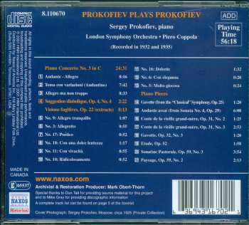 CD Sergei Prokofiev: Prokofiev Plays Prokofiev (Recorded in 1932 and 1935)