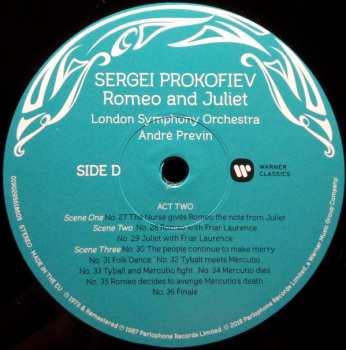 3LP Sergei Prokofiev: Romeo And Juliet (The Complete Ballet, Op. 64)