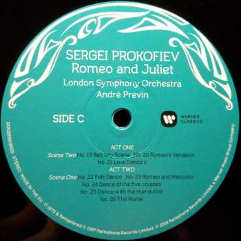 3LP Sergei Prokofiev: Romeo And Juliet (The Complete Ballet, Op. 64)