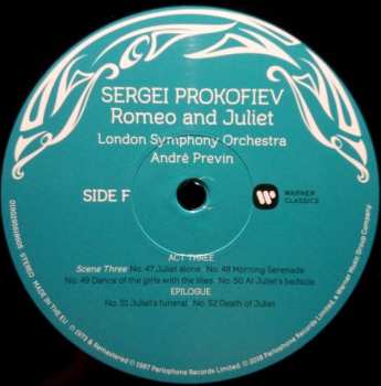 3LP Sergei Prokofiev: Romeo And Juliet (The Complete Ballet, Op. 64)