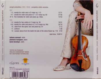 2CD Sergei Prokofiev: Sergeï Prokofiev Complete Violin Sonatas