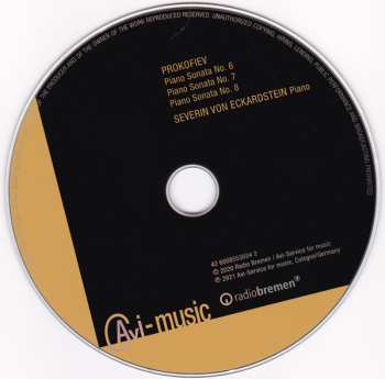 CD Sergei Prokofiev: Piano Sonatas Nos. 6-8
