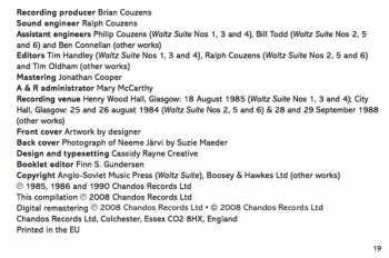 CD Sergei Prokofiev: Suite From 'The Buffoon' / Waltz Suite / Suite From 'The Love For Three Oranges'