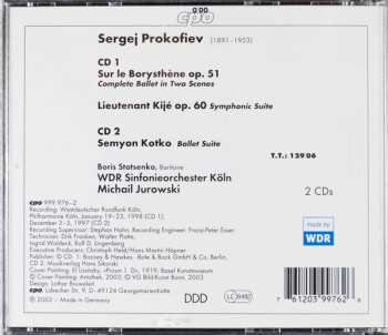 2CD Sergei Prokofiev: Sur Le Borysthène / Semyon Lorho Suite /  Lieutenant Kijé Suite