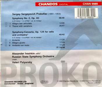 CD Sergei Prokofiev: Symphony-Concerto, Symphony No. 2