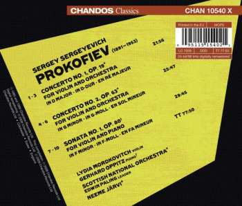 CD Sergei Prokofiev: Violin Concertos Nos 1 & 2 - Violin Sonata No. 1