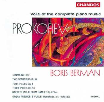 CD Sergei Prokofiev: Vol. 5 Of The Complete Piano Music