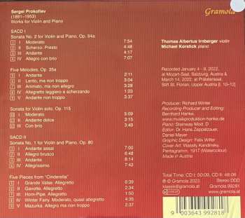 2SACD Sergei Prokofiev: Werke Für Violine Und Klavier