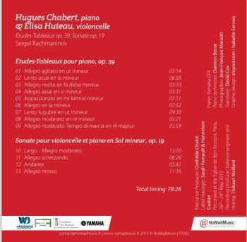 CD Sergei Vasilyevich Rachmaninoff: Études-Tableaux, Op. 39, Sonate, Op. 19