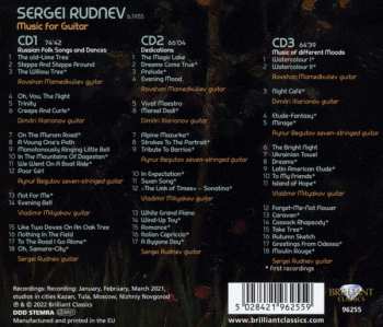 3CD Sergei Rudnev: Music For Guitar