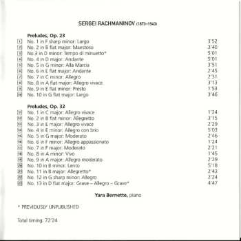 CD Sergei Vasilyevich Rachmaninoff: 10 Preludes, Op. 23 & 13 Preludes, Op. 32