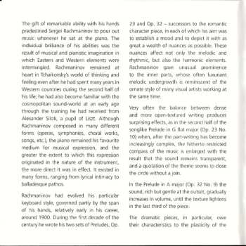 CD Sergei Vasilyevich Rachmaninoff: 10 Preludes, Op. 23 & 13 Preludes, Op. 32