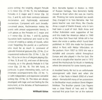 CD Sergei Vasilyevich Rachmaninoff: 10 Preludes, Op. 23 & 13 Preludes, Op. 32