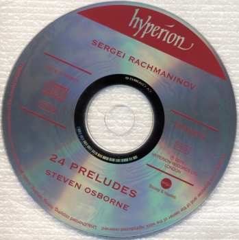 CD Sergei Vasilyevich Rachmaninoff: 24 Preludes