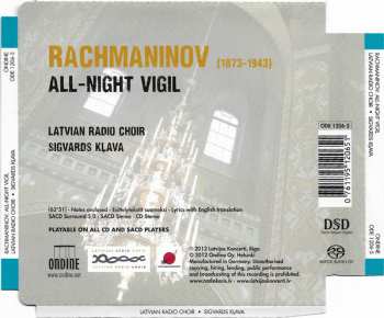 SACD Sergei Vasilyevich Rachmaninoff: All-Night Vigil