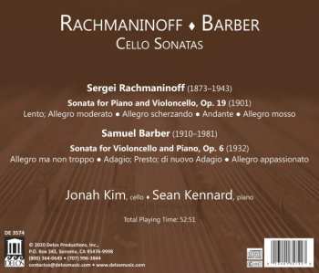 CD Sergei Vasilyevich Rachmaninoff: Cello Sonatas