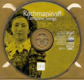 3CD Sergei Vasilyevich Rachmaninoff: Complete Songs