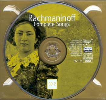 3CD Sergei Vasilyevich Rachmaninoff: Complete Songs