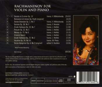 CD Sergei Vasilyevich Rachmaninoff: For Violin And Piano