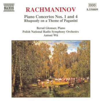 CD Sergei Vasilyevich Rachmaninoff: Piano Concertos Nos. 1 And 4 / Rhapsody On A Theme Of Paganini