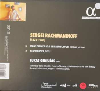 CD Sergei Vasilyevich Rachmaninoff: Piano Sonata No.1 Original Version / Preludes Op.32