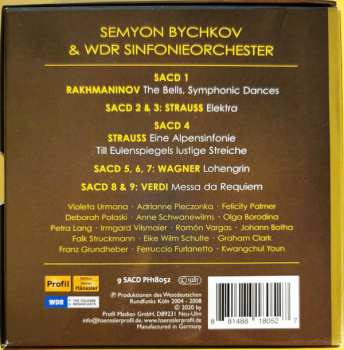 Doos/9SACD Richard Strauss: The Bells; Symphonic Dances; Elektra; Eine Alpensinfonie; Till Eulenspiegel's Merry Pranks; Lohengrin; Messa Da Requiem