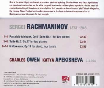 CD Sergei Vasilyevich Rachmaninoff: The Two Piano Suites - Six Morceaux, Op. 11