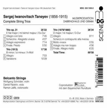 CD Sergey Ivanovich Taneyev: Complete String Trios