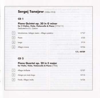 2CD Sergey Ivanovich Taneyev: Piano Chamber Music