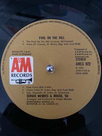 LP Sérgio Mendes & Brasil '66: Fool On The Hill 
