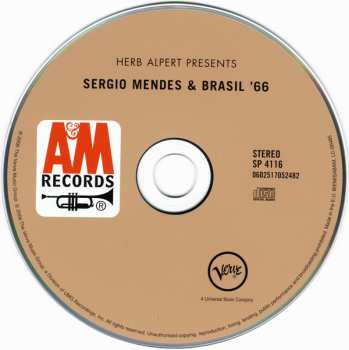 CD Sérgio Mendes & Brasil '66: Herb Alpert Presents Sergio Mendes & Brasil '66