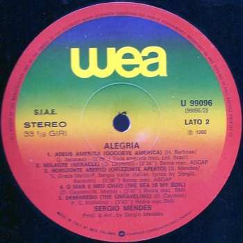 LP Sérgio Mendes: Alegria