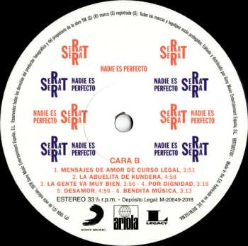 LP Joan Manuel Serrat: Nadie Es Perfecto