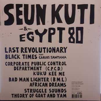 2LP Seun Kuti + Egypt 80: Black Times