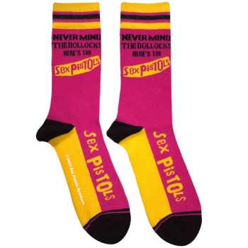 Merch Sex Pistols: Enkelsokken Never Mind The Bollocks Stripes