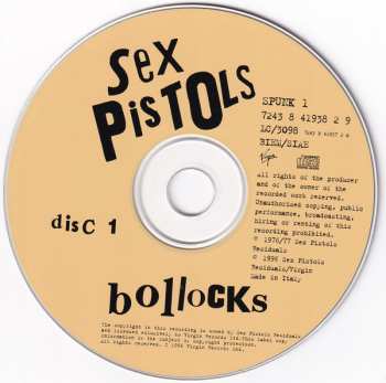 2CD Sex Pistols: Never Mind The Bollocks Here's The Sex Pistols / Spunk