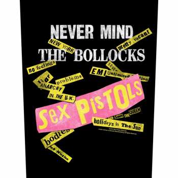 Merch Sex Pistols: Rugpatch Never Mind The Bollocks Album Tracks Black